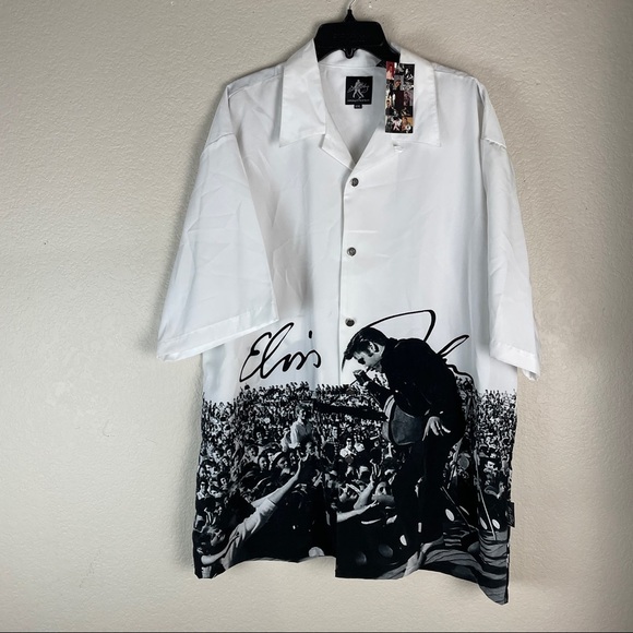 Elvis Presley DragonFly Vintage Button Up Shirt
